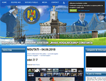 Tablet Screenshot of jandarmeriaconstanta.ro